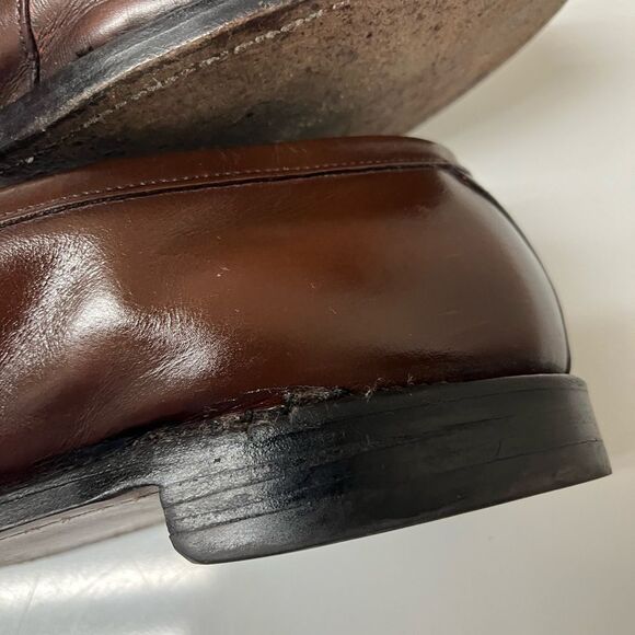 Allen Edmonds Newport Men’s Dark Brown Leather Kiltie Tassel Loafers SZ 11.5 B main image 8